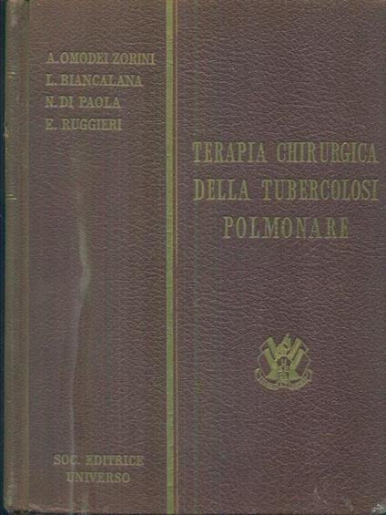 terapia chirurgica della tubercolosi polmonare - copertina