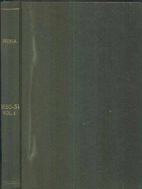 Brevia 1950-51 vol I - copertina