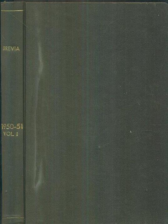 Brevia 1950-51 vol I - copertina