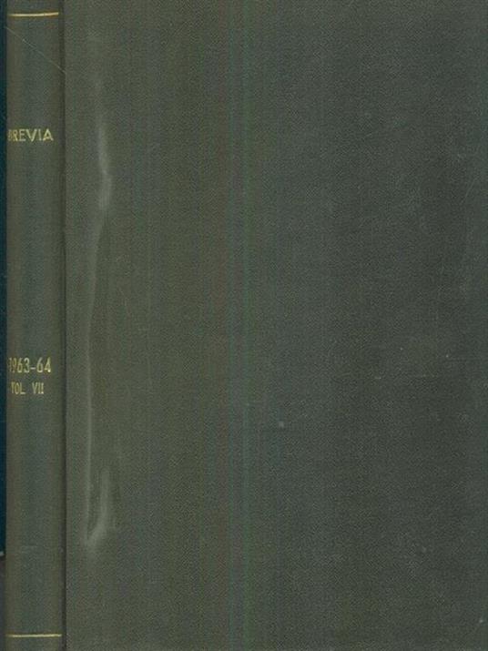 Brevia 1963-64 vol VII - copertina