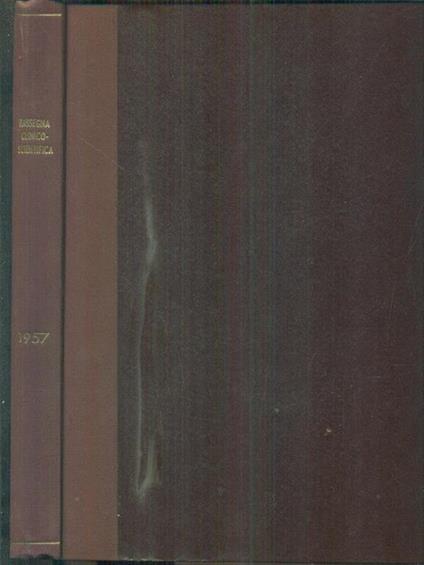 rassegna clinico scientifica 1957 - copertina