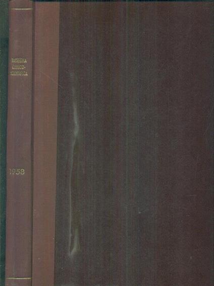 rassegna clinico scientifica 1958 - copertina