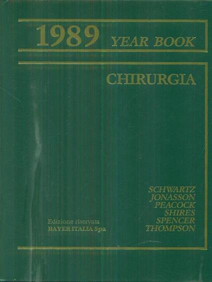 Year book chirurgia 1989 - copertina