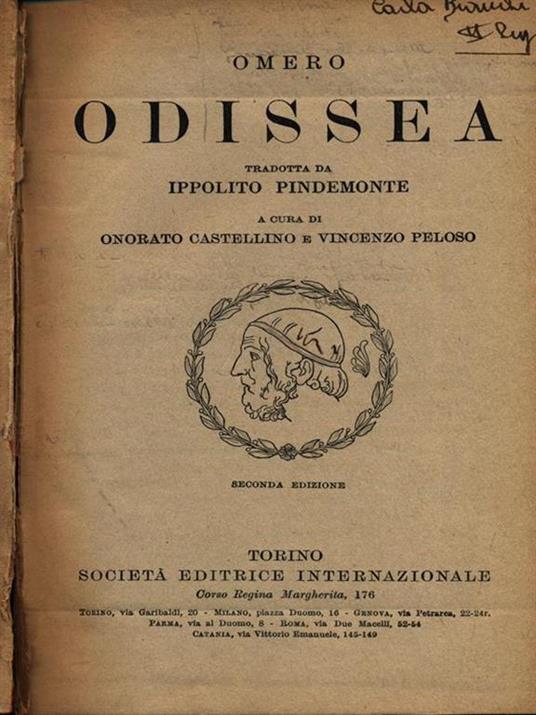 Odissea - Omero - copertina