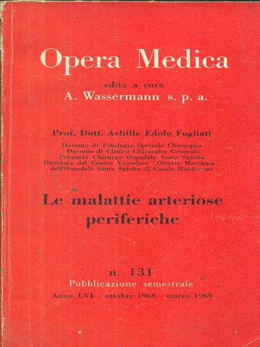 Opera medica 131 / le malattie arteriose periferiche - copertina