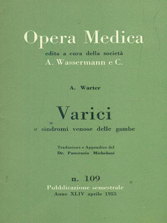 Opera medica 109 / Varici - copertina