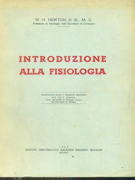 introduzione alla fisiologia - copertina