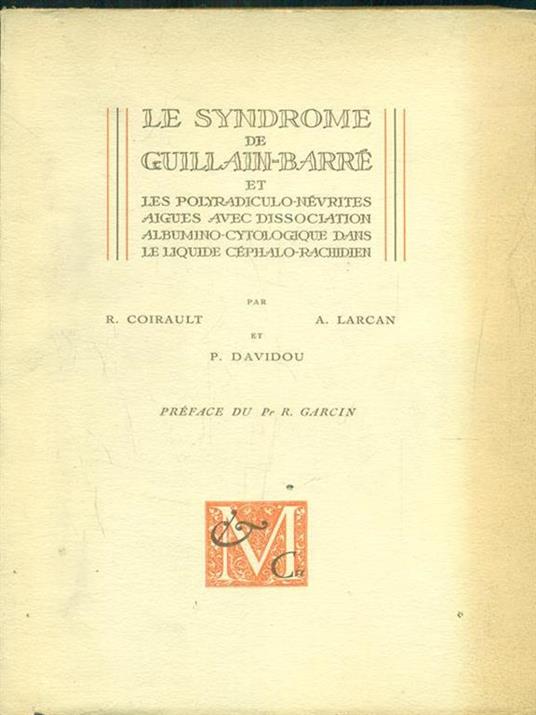 Le syndrome de Guillain - Barré - copertina