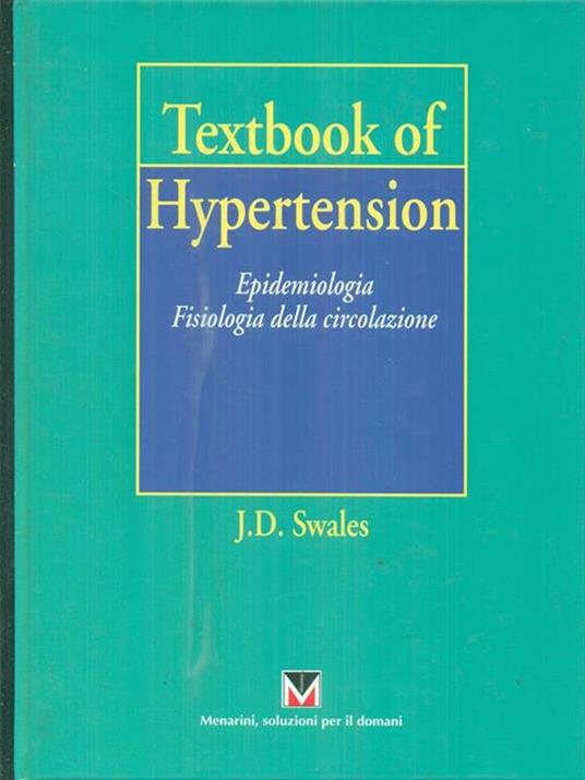 textbook of hypertension. Epidemiologia fisiologia della circolazione - copertina
