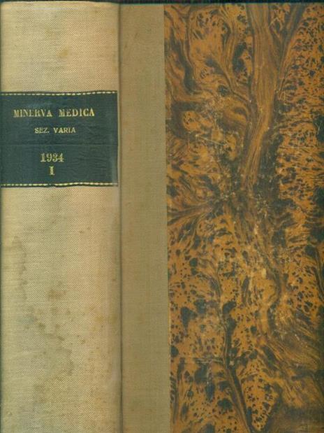 Minerva medica sezione varia - 1934 I - copertina