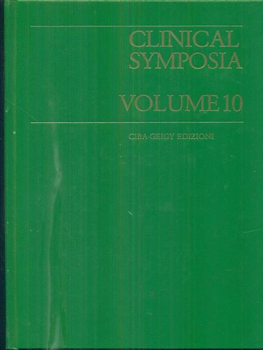Clinical Symposia vol 10 - copertina