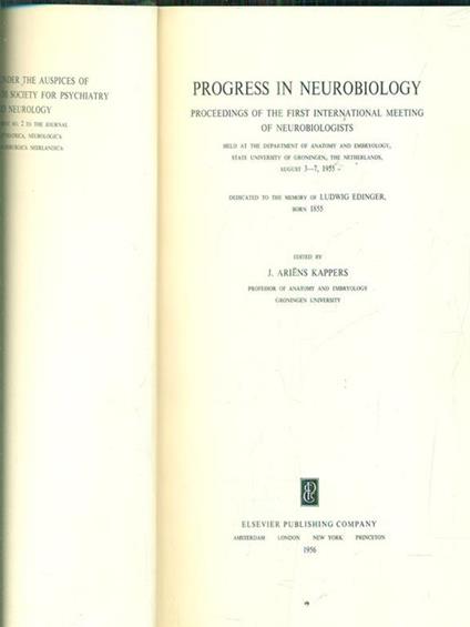 Progress in neurobiology - copertina