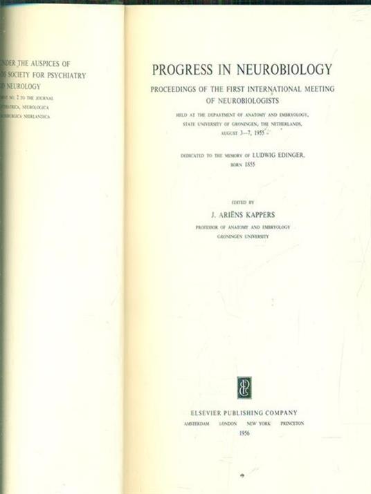 Progress in neurobiology - copertina