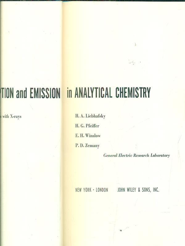 X-Ray absorption and emission in analytical chemistry