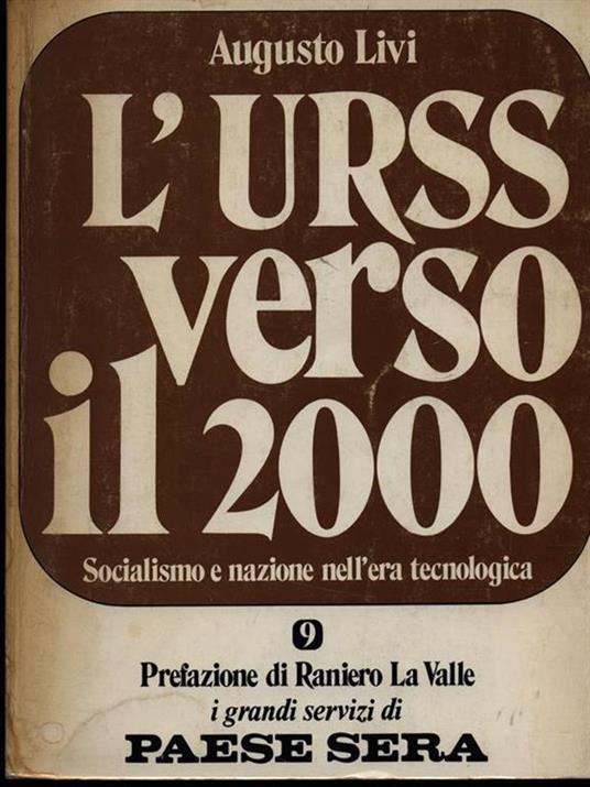 L' URSS verso il 2000 - Augusto Livi - copertina