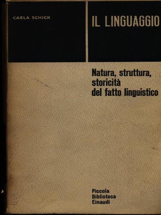Il linguaggio - Carla Schick - copertina