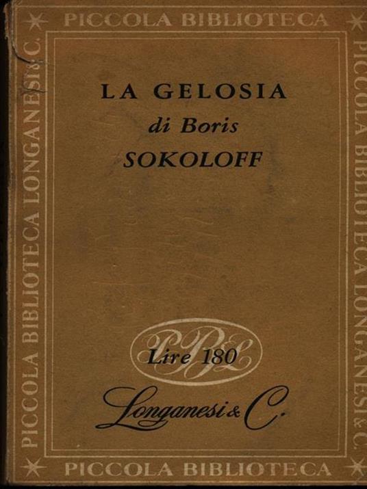 La gelosia - Boris Sokoloff - copertina