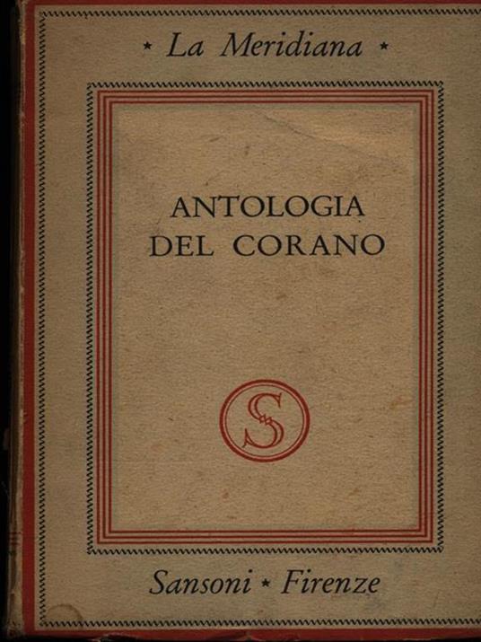 Antologia del Corano - copertina