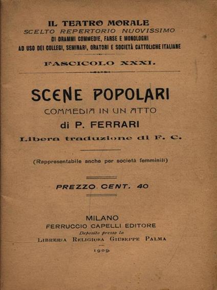 Scene Popolari - P. Luigi Ferrari - copertina