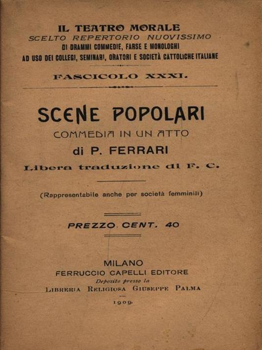 Scene Popolari - P. Luigi Ferrari - copertina