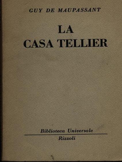 La casa Tellier - Guy de Maupassant - copertina