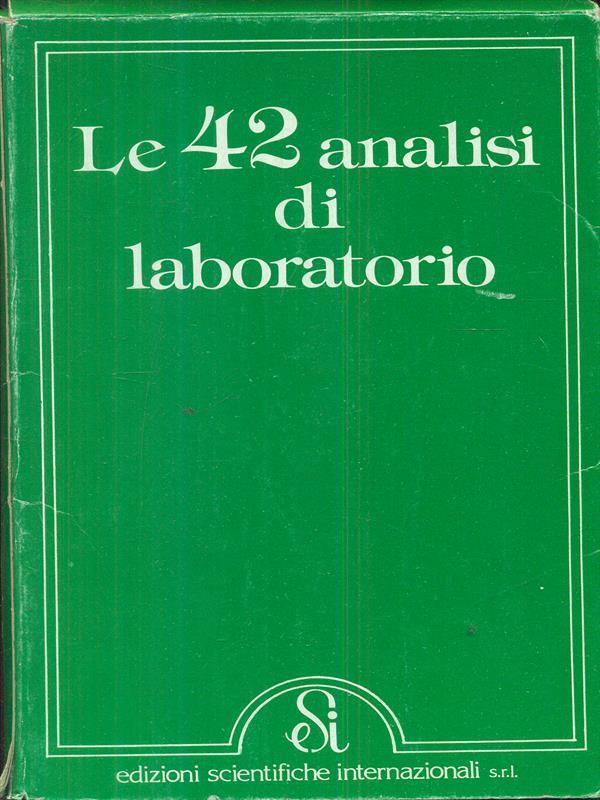 Le 42 analisi di Laboratorio