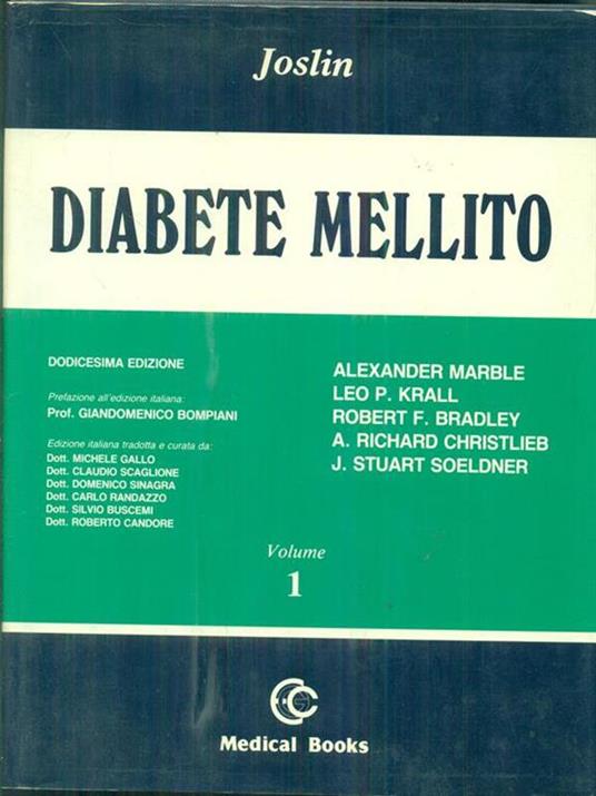 Diabete mellito 1 - Sesyle Joslin - copertina