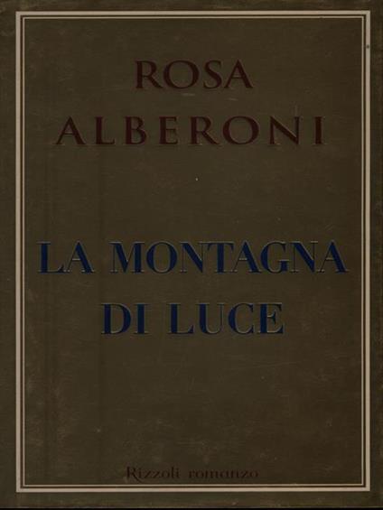 La montagna di luce - Rosa Alberoni - copertina