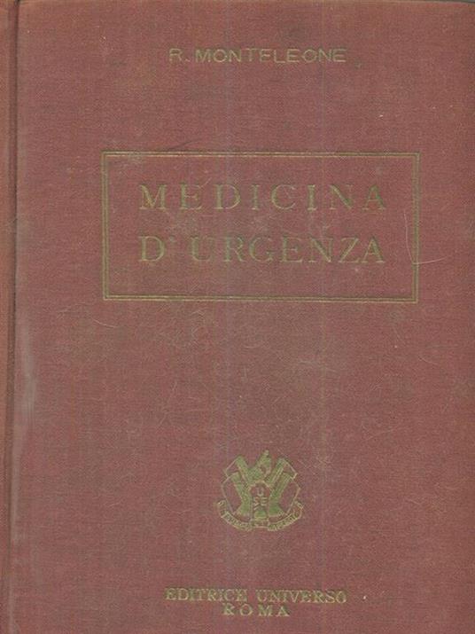 Medicina d'urgenza - Remo Monteleone - copertina