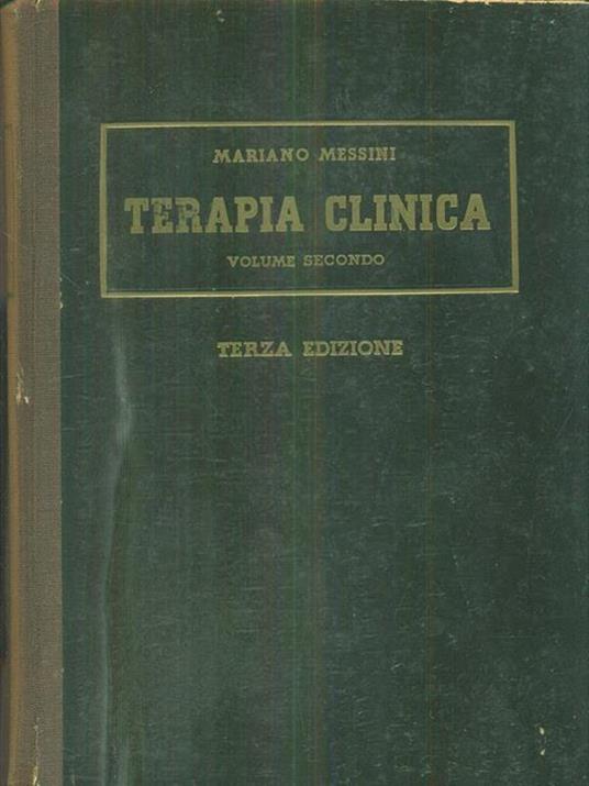 terapia clinica 2vv - Mariano Messini - copertina