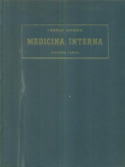 Medicina interna III - Carlo Gamna - copertina