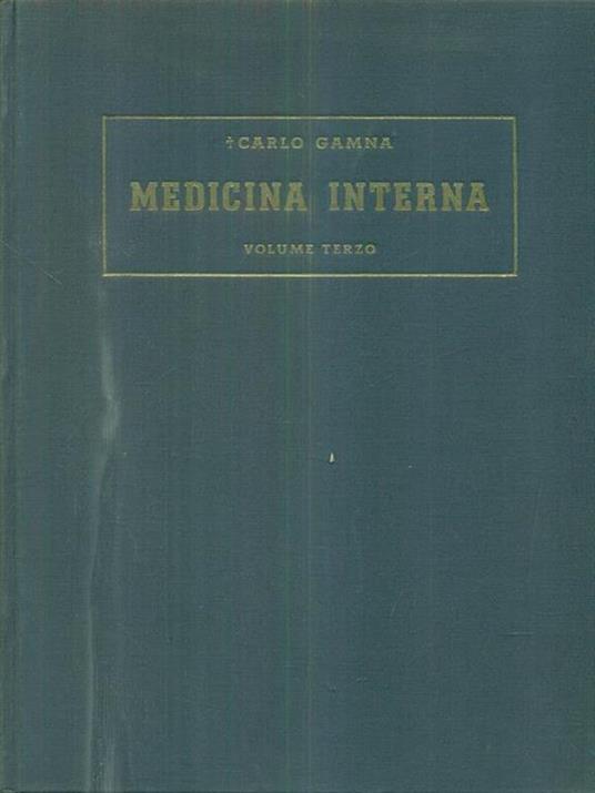 Medicina interna III - Carlo Gamna - copertina