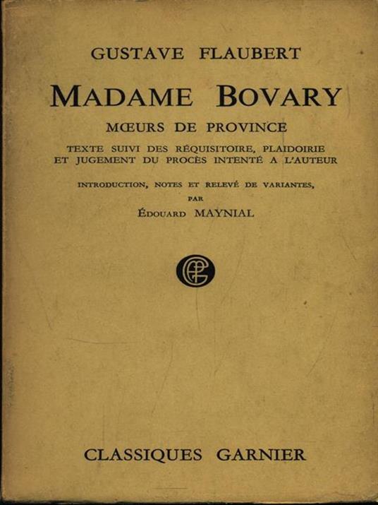 Madame Bovary - Gustave Flaubert - copertina