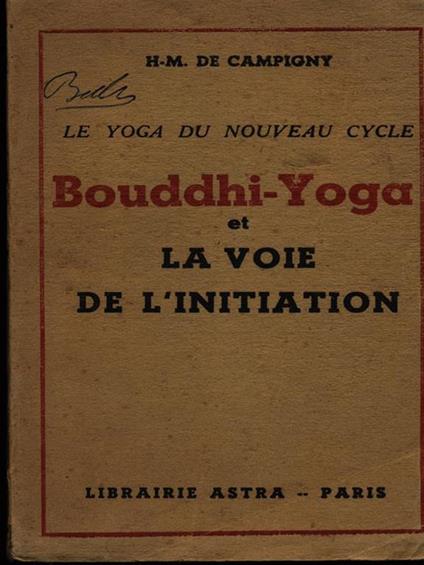 Bouddhi-Yoga et la voie de l'initiation - copertina