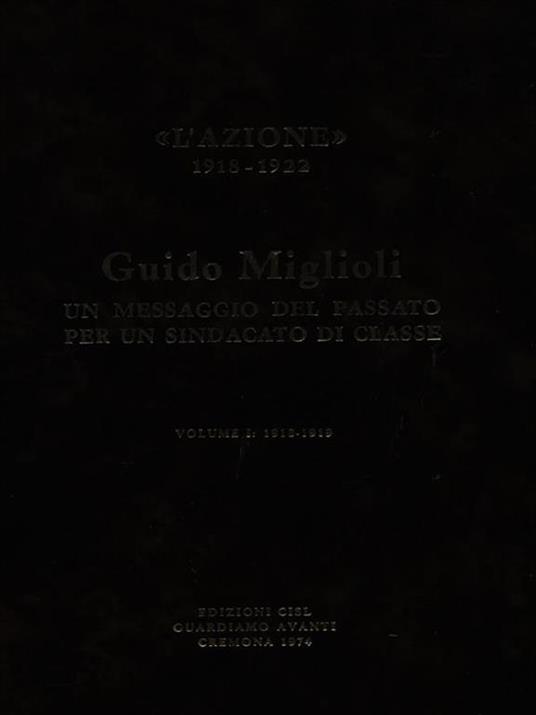 Un messaggio del passato per un sindacato di classe - 2vv - Guido Miglioli - copertina