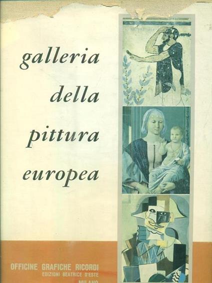 galleria della pittura europea - Enio Sindona - copertina