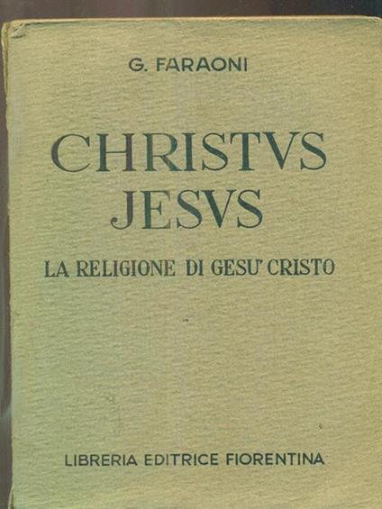 Christus Jesus - Giuseppe Faraoni - copertina
