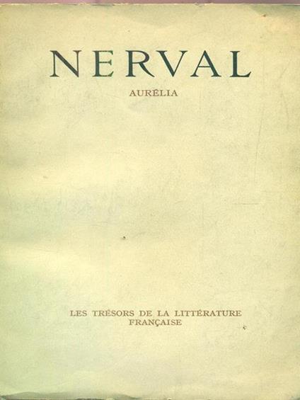 Aurelia - Gérard de Nerval - copertina