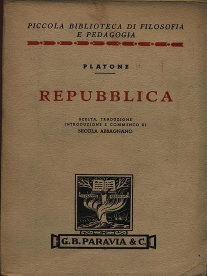 Repubblica - Platone - copertina