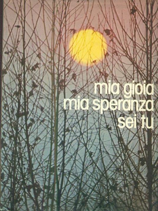 Mia gioia mia speranza sei tu - copertina