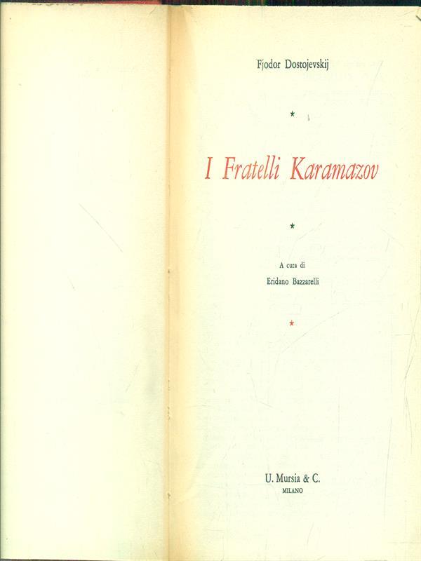 fratelli Karamazov