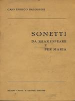 Sonetti da Shakespeare e per Maria