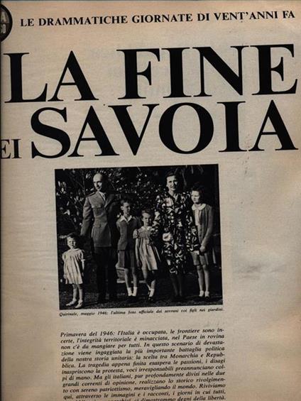 La fine dei Savoia - Il processo di Norimberga - copertina