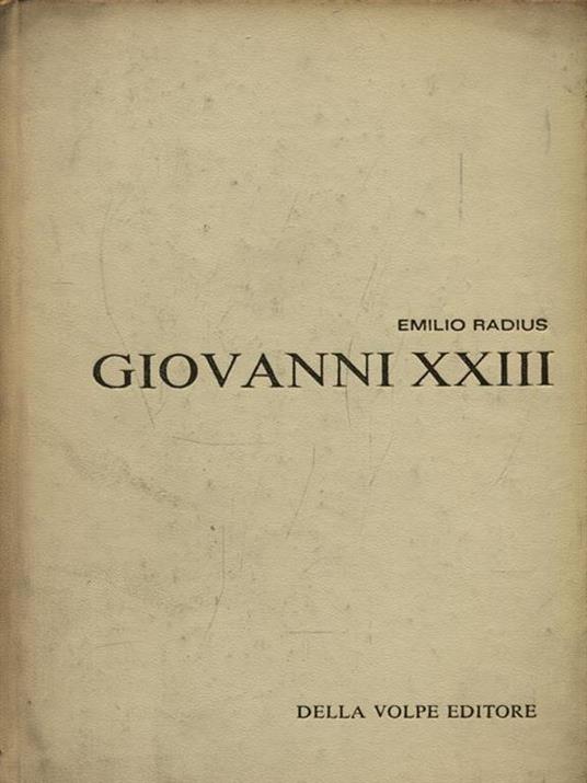 Giovanni XXIII - Emilio Radius - copertina