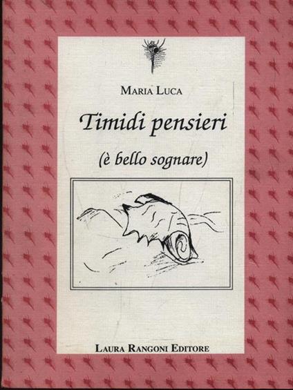 Timidi pensieri - Maria Luca - copertina