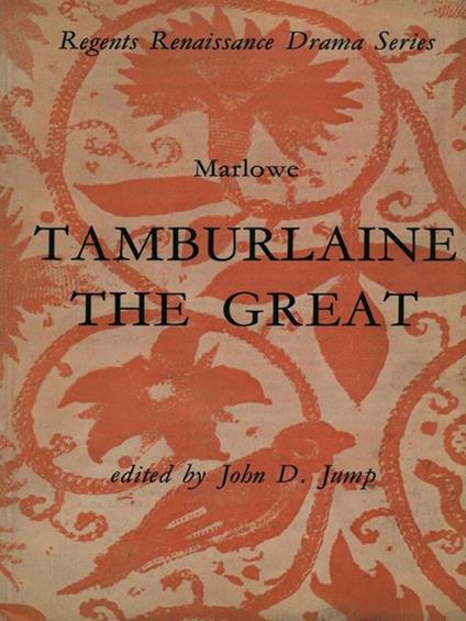Marlowe: Tamburlaine the great - copertina