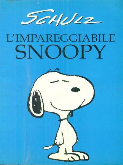 L' impareggiabile snoopy - Schulz - copertina