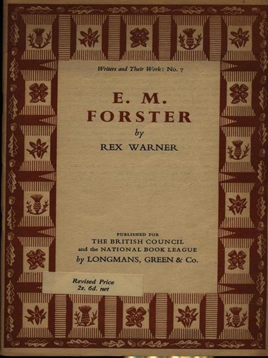 E.M. Forster - Rex Warner - copertina