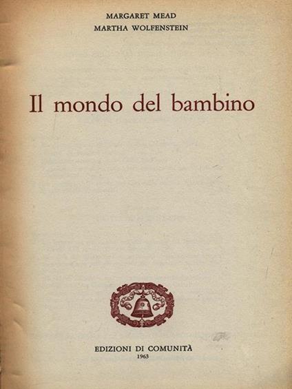 Il mondo del bambino - Shepherd Mead - copertina