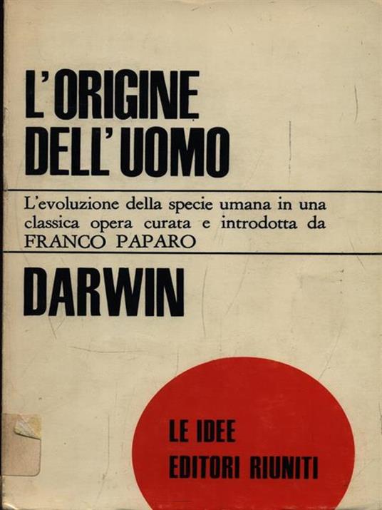L' origine dell'uomo - copertina